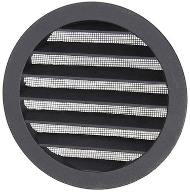 Renson 1057995 - inbouw rond schoepenr met gaas434r dia 150 ral 9005 zwart | 10 stuks