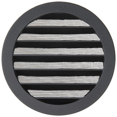 Renson 1057995 - inbouw rond schoepenr met gaas434r dia 150 ral 9005 zwart | 10 stuks