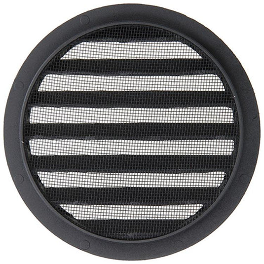 Renson 1057995 - inbouw rond schoepenr met gaas434r dia 150 ral 9005 zwart | 10 stuks