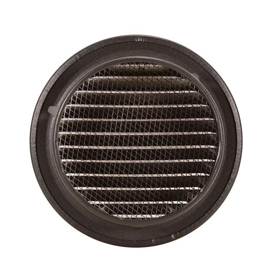 Renson 1057996 - inbouw rond schoepenr met gaas435r dia 115 ral 9005 zwart | 5 stuks