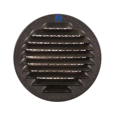 Renson 1059761 - inbouw rond schoepenr met gaas435r dia 100 ral 9005 zwart | 8 stuks