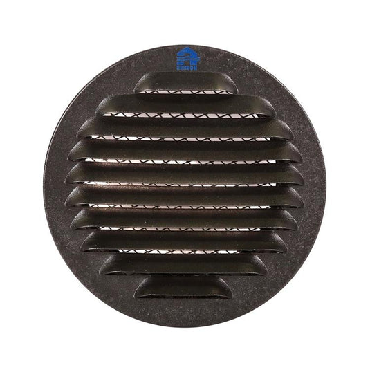 Renson 1059761 - inbouw rond schoepenr met gaas435r dia 100 ral 9005 zwart | 8 stuks