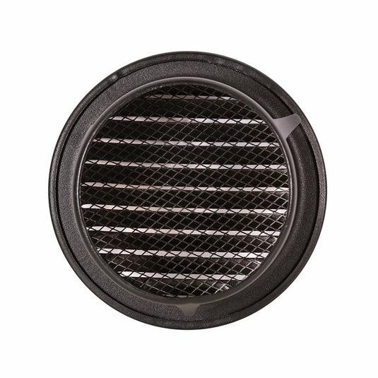 Renson 1059761 - inbouw rond schoepenr met gaas435r dia 100 ral 9005 zwart | 8 stuks