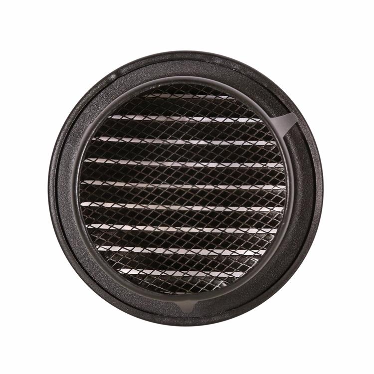 Load image into Gallery viewer, Renson 1059761 - inbouw rond schoepenr met gaas435r dia 100 ral 9005 zwart | 8 stuks
