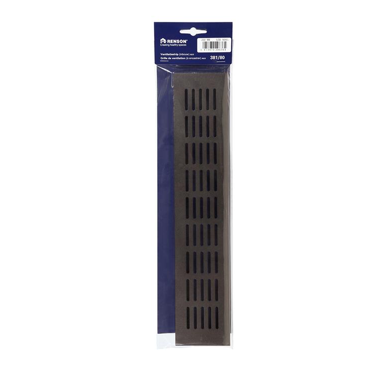 Load image into Gallery viewer, Renson 1059706 - ventilatiestrip 381 80 (400mm)ral 9005 structuur zwart | 2 stuks
