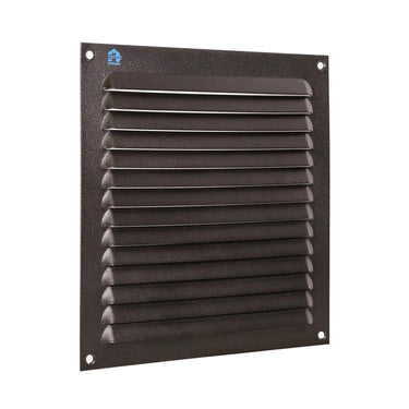 Renson 1061639 - opbouw schoepenrooster 436 200x200 ral 9005 zwart | 10 stuks