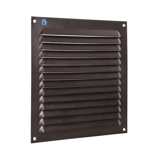 Renson 1061639 - opbouw schoepenrooster 436 200x200 ral 9005 zwart | 10 stuks