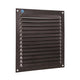 Renson 1061639 - opbouw schoepenrooster 436 200x200 ral 9005 zwart | 10 stuks