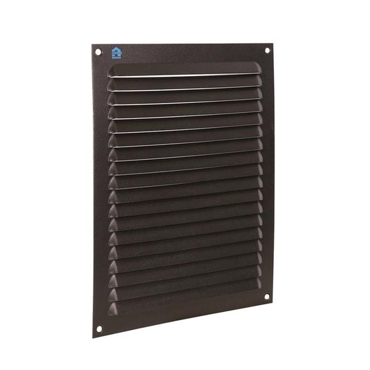 Renson 1061640 - opbouw schoepenrooster 436 200x250 ral 9005 zwart | 10 stuks