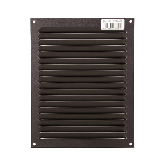 Renson 1061640 - opbouw schoepenrooster 436 200x250 ral 9005 zwart | 10 stuks