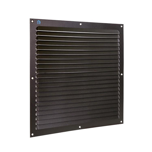 Renson 1061641 - opbouw schoepenrooster 436 300x300 ral 9005 zwart | 10 stuks