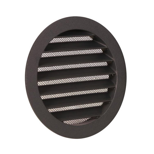Renson 1062420 - inbouw ronde rooster alu 434r (dia 125) structuur 7016 | 10 stuks