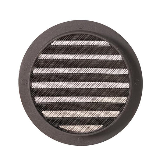 Renson 1062420 - inbouw ronde rooster alu 434r (dia 125) structuur 7016 | 10 stuks