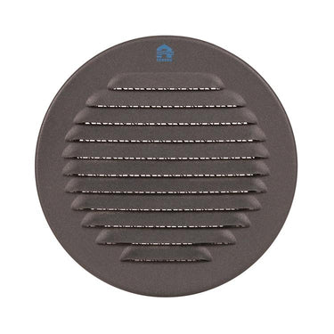 Renson 1062424 - inb.schoepenrooster rond alu 435r (dia 120) structuur 7016 | 5 stuks