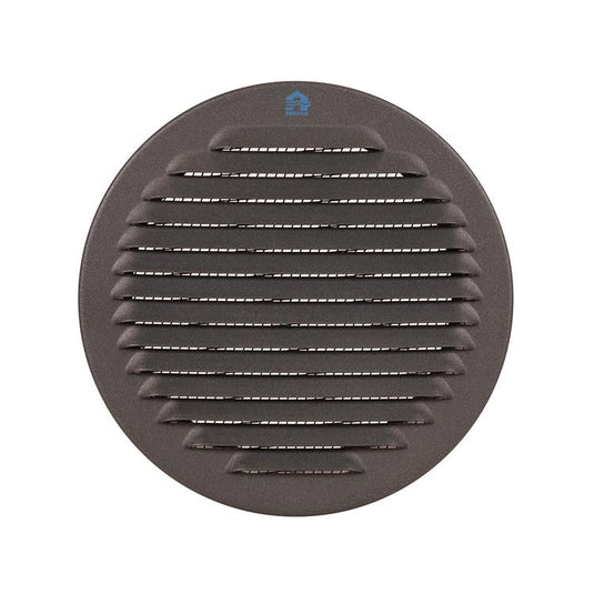 Renson 1062425 - inb.schoepenrooster rond alu 435r (dia 150) structuur 7016 | 5 stuks