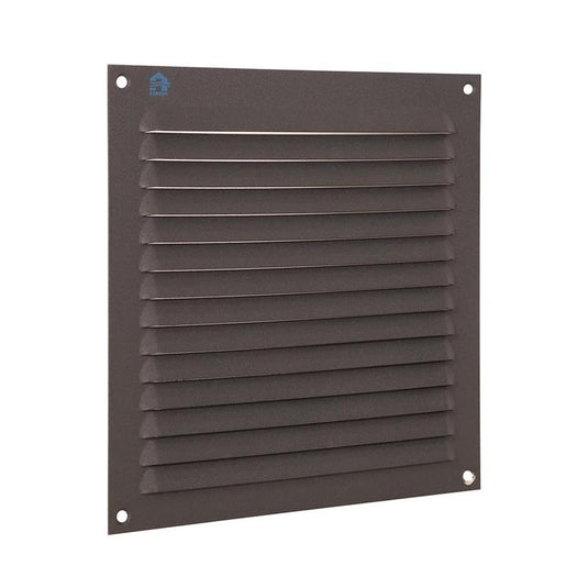 Renson 1062428 - opb.schoepenrooster plat alu 436 (200x200) structuur 7016 | 10 stuks
