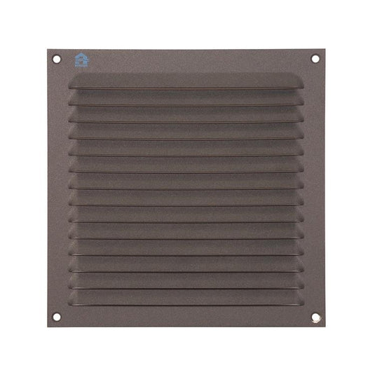 Renson 1062428 - opb.schoepenrooster plat alu 436 (200x200) structuur 7016 | 10 stuks