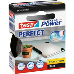 Quantore textieltape tesa extra power perfect zwart