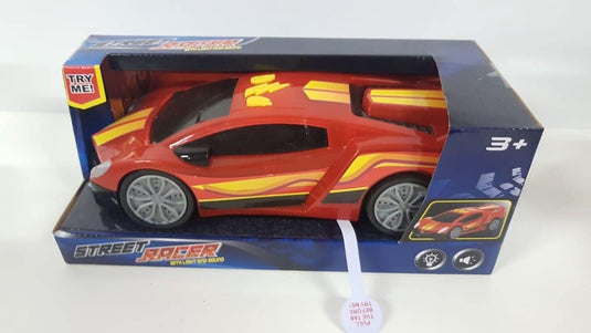 Toi-toys street racer auto met licht en geluid rood