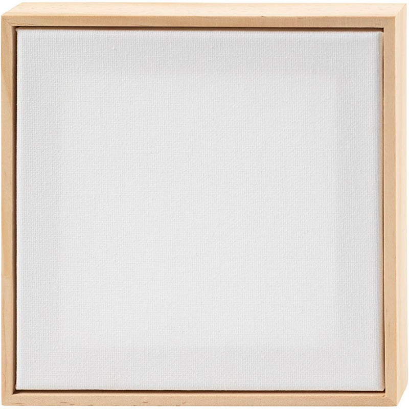 Load image into Gallery viewer, Creativ company https: www.cchobby.nl gespannen-canvas-met-lijst-afm-15-8x15-8-cm-280-gr-wit-1-stuk
