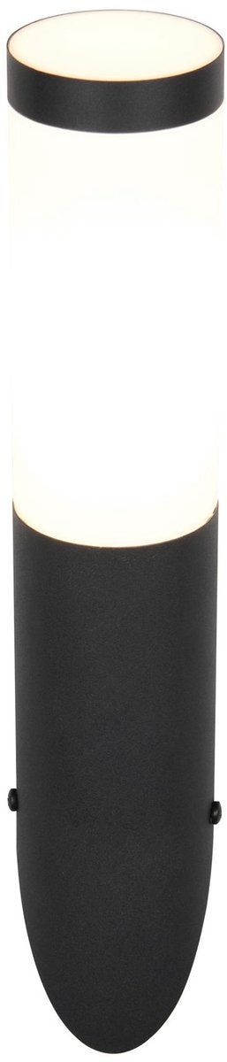 Trio to - wandlamp - zwart mat - excl. 1x e27 4,9 w - wandmontage - buitenverlichting - ip44