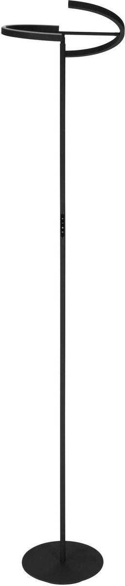 Eglo castelpoto vloerlamp - led - 180 cm - zwart wit - dimbaar - kantelbaar