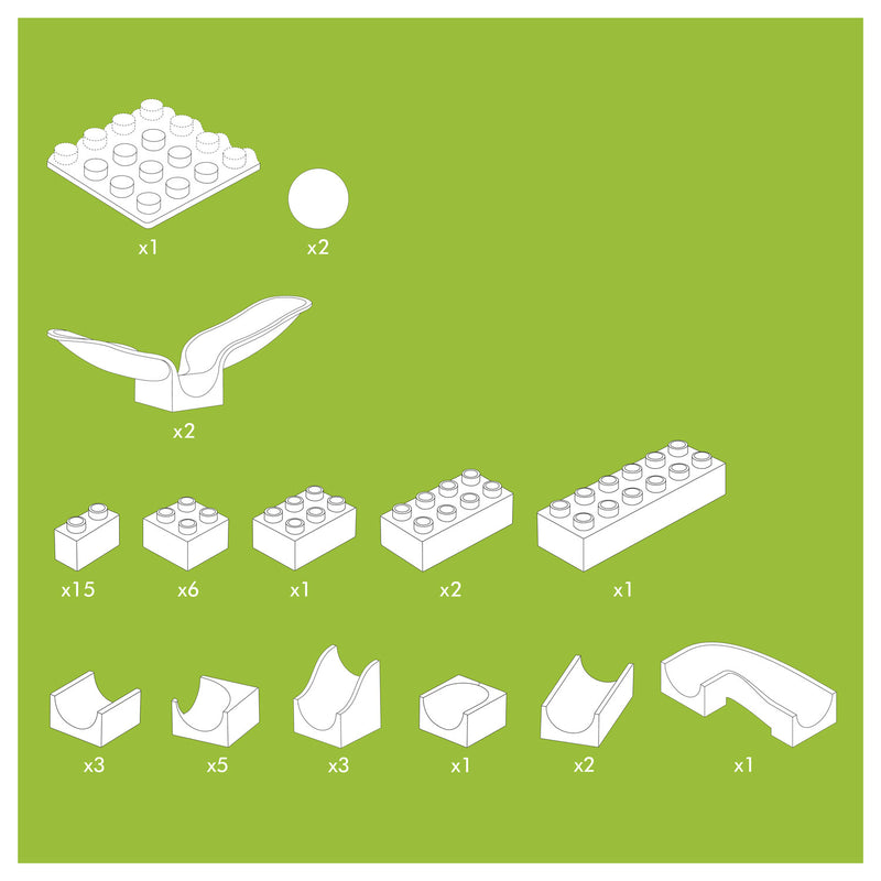 Load image into Gallery viewer, Hubelino knikkerbaan uitbreidingsset swing - 46dlg.
