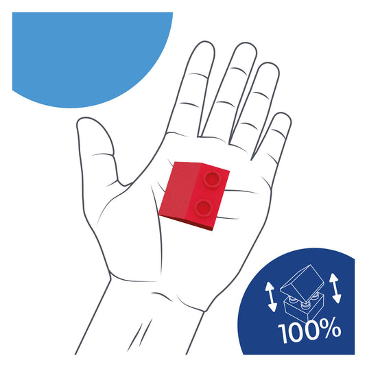 Hubelino dakpannenset bouwblokjes - 124dlg.