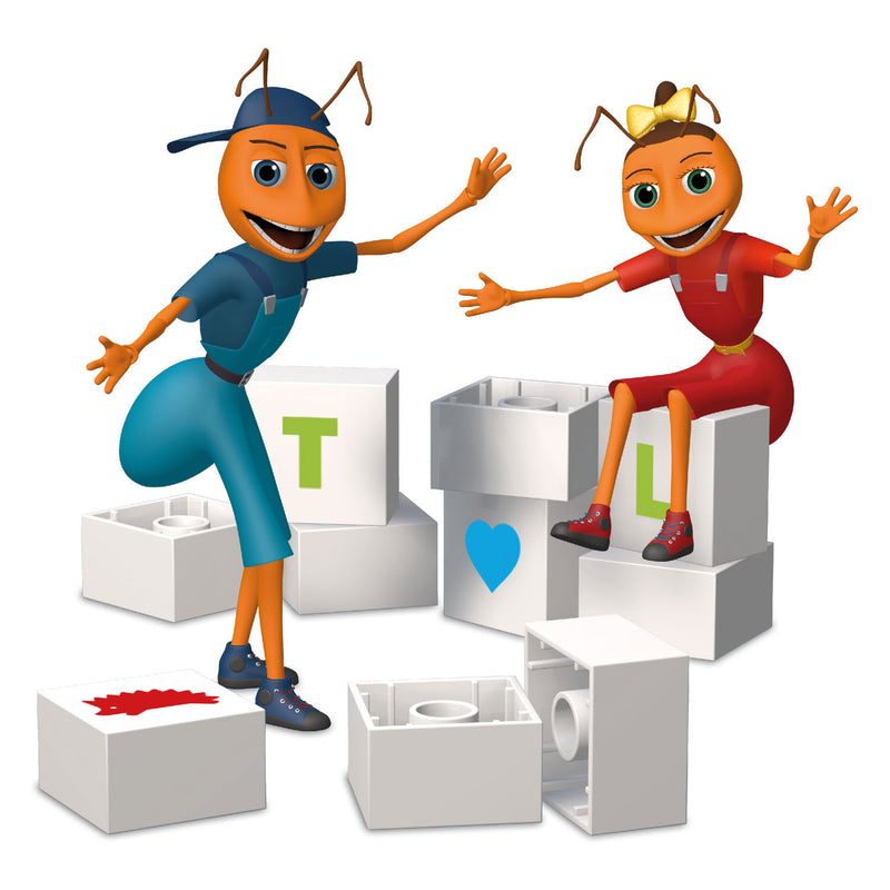 Load image into Gallery viewer, Hubelino Letters Leren Leerblokken, 85dlg.
