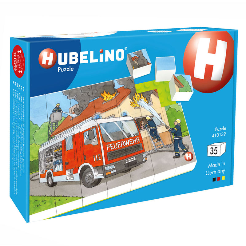 Load image into Gallery viewer, Hubelino blokpuzzel brandweer - 35st.
