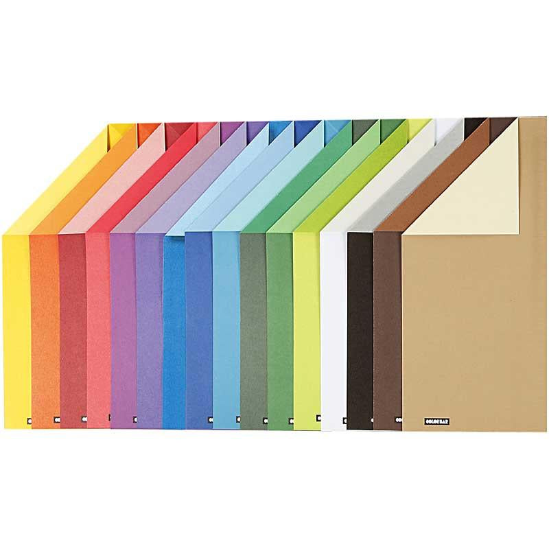Load image into Gallery viewer, Creativ company https: www.cchobby.nl color-bar-papier-a4-vel-210x297-mm-100-gr-16-div-vellen-1-doos
