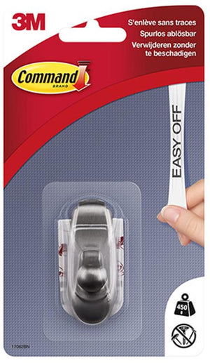 3m 1044682 - 17062bnc comm. haak timeles metal-look s (1h+2s card) | 6 stuks
