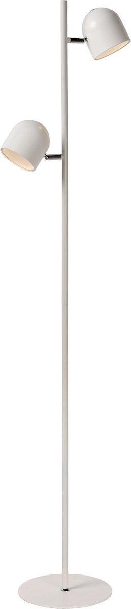 Lucide skanska - vloerlamp - led 3 stepdim - 2x5w 3000k - wit