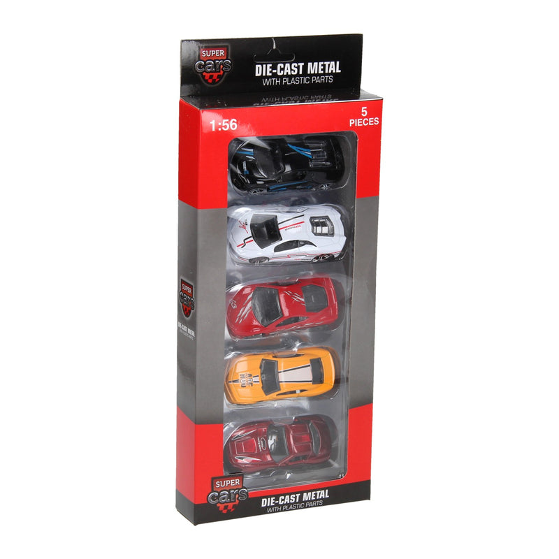Load image into Gallery viewer, Johntoy super cars die-cast auto, 5st.
