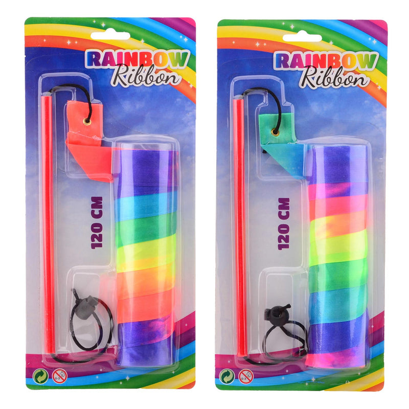 Load image into Gallery viewer, Johntoy outdoor fun rainbow ribbon. 3+
