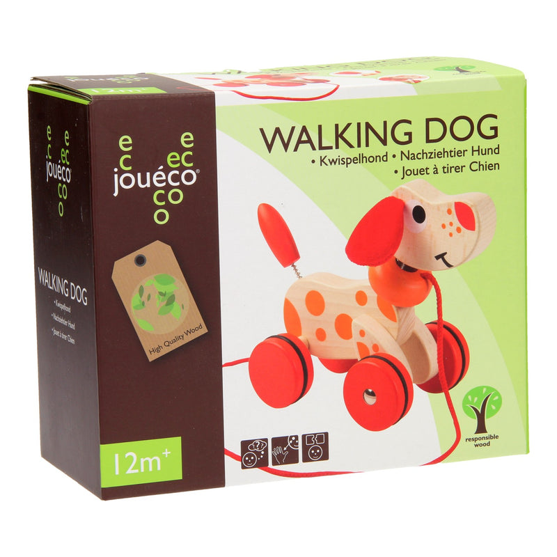Load image into Gallery viewer, Joueco houten kwispel hondje
