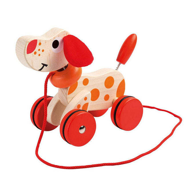 Load image into Gallery viewer, Joueco houten kwispel hondje

