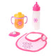 Baby rose poppenspeelset etenstijd