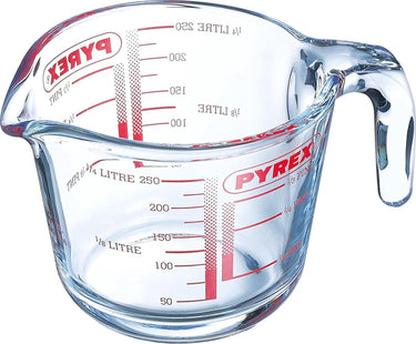Pyrex maatbeker glas 250ml ã˜9cm