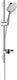 Hansgrohe raindance select s doucheset 120 3jet met unica's puro glijstang 90 cm en zeepschaal chroom