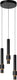 Lucide margary - hanglamp - ø 28 cm - led dimbaar - 3x4w 2700k - zwart