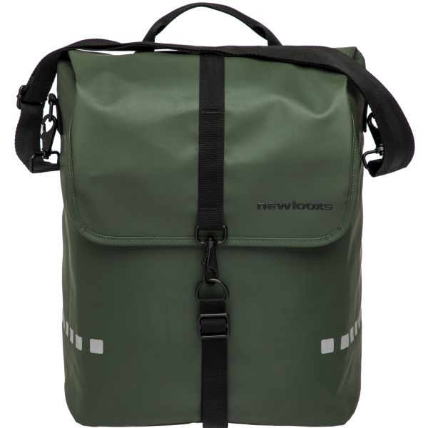 Load image into Gallery viewer, Odense Single Fietstas - Waterafstotend - 17,5L - Zwart Groen
