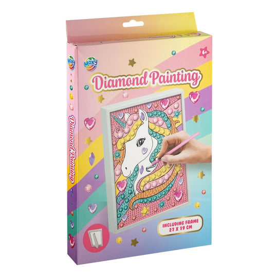 Moxy diamond painting met frame 27x19cm