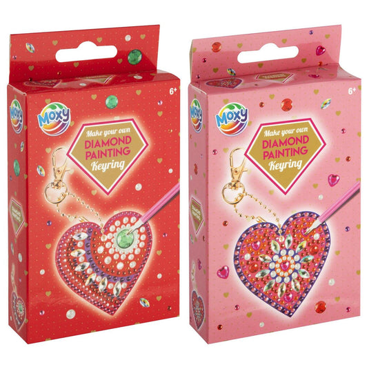 Creative craft group moxy diamond painting sleutelhanger hart