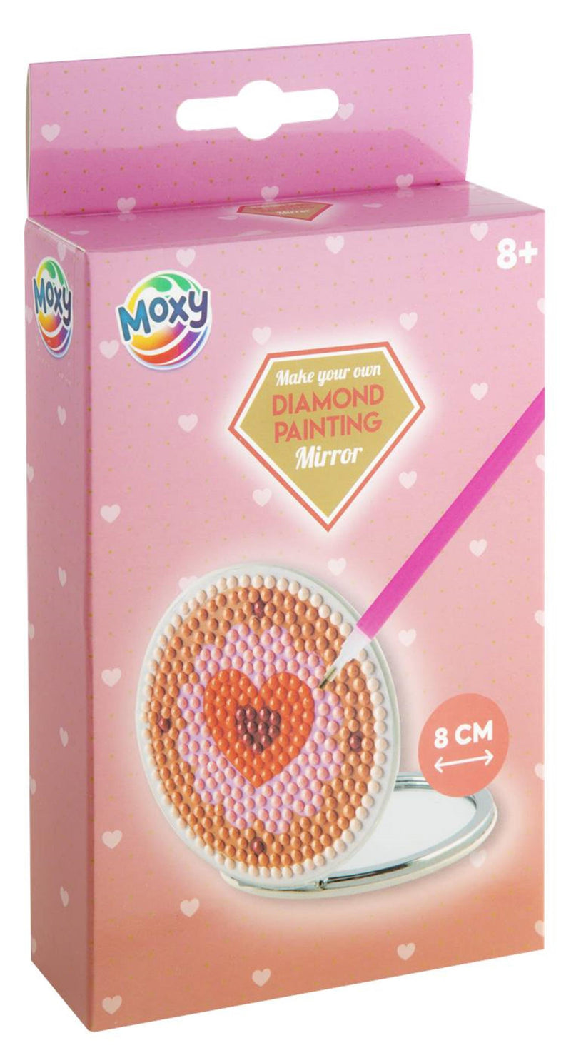 Load image into Gallery viewer, Moxy diamond paintinging spiegel ø8cm 3 assorti
