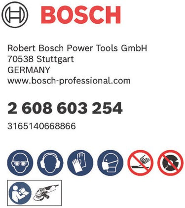 Bosch accessoires bosch doorslijpschijf recht standard for inox - rapido 115mm - 10stuks