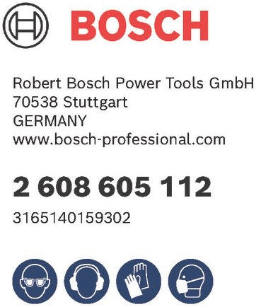Bosch accessoires excenter ø125mm c430 expert for wood+paint 8 set - 2608605112