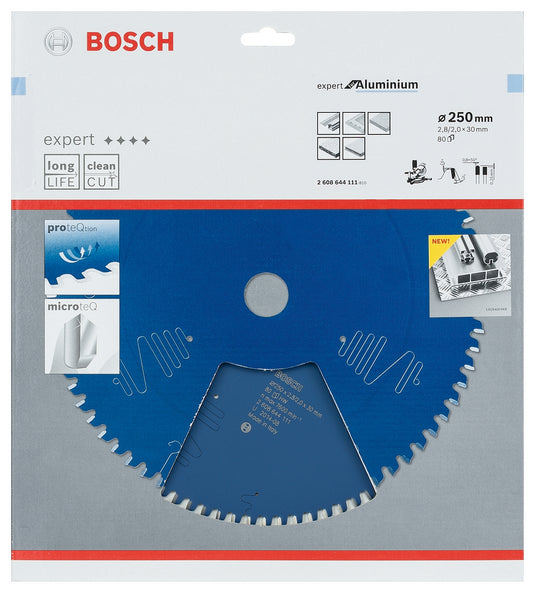Bosch accessoires cirkelzaagblad expert for aluminium 250 x 30 x 2,8 mm, 80 - 1 stuk(s) - 2608644111 - 2608644111