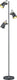 Trio edward - vloerlamp - zwart mat - excl. 3x e14 4w - voetschakelaar