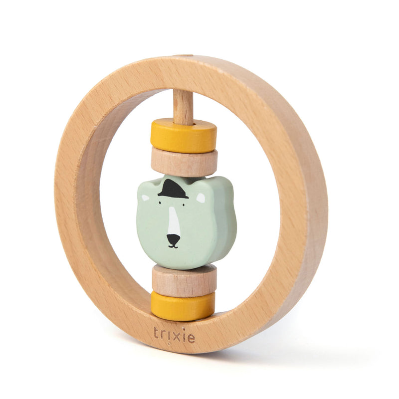 Load image into Gallery viewer, Trixie Houten Rammelaar Rond Mr. Bear
